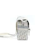Dior Diorcamp Messenger Bag Oblique Embroidery Light Grey SHW