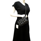 BOTTEGA VENETA Padded Cassette Leather Crossbody Bag Black