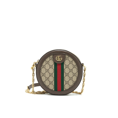 GUCCI Ophidia Mini GG Round Shoulder Bag