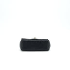 Chanel Mini Rectangular Flap Bag Black LGHW Serial 30