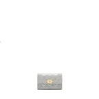 Chanel Boy Flap card holder Caviar light Grey LGHW