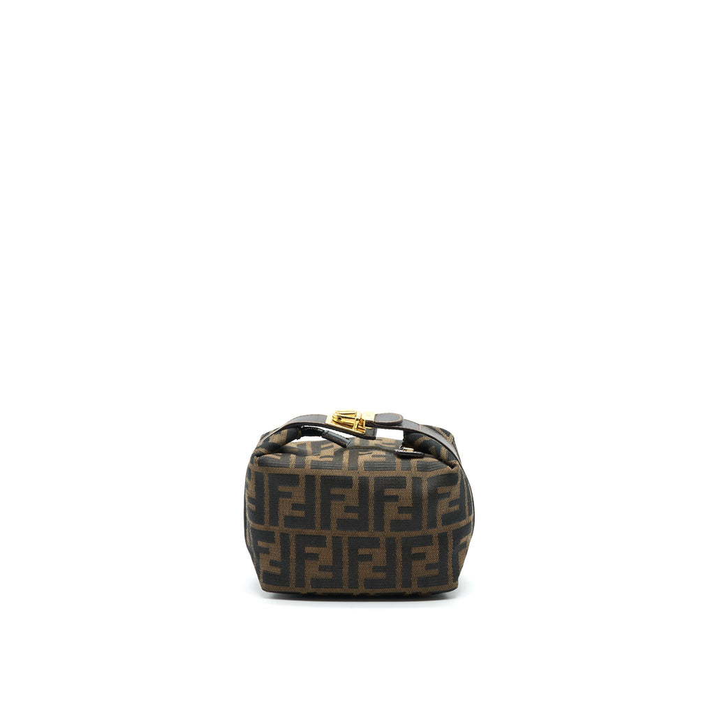 FENDI VINTAGE MINI COSMETIC BAG FF ZUCCA CANVAS