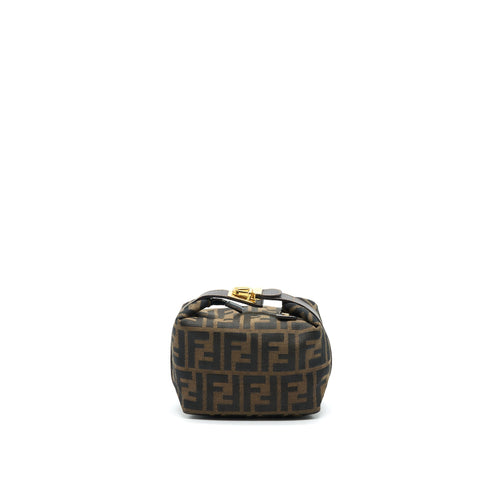 FENDI VINTAGE MINI COSMETIC BAG FF ZUCCA CANVAS