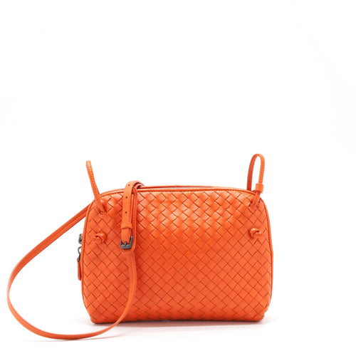 Bottega Veneta Zippy Crossbody Bag Orange