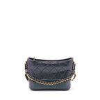Chanel Small Gabrielle Hobo Bag Lambskin Iridescent Purple Multicolour Hardware