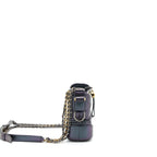 Chanel Small Gabrielle Hobo Bag Lambskin Iridescent Purple Multicolour Hardware