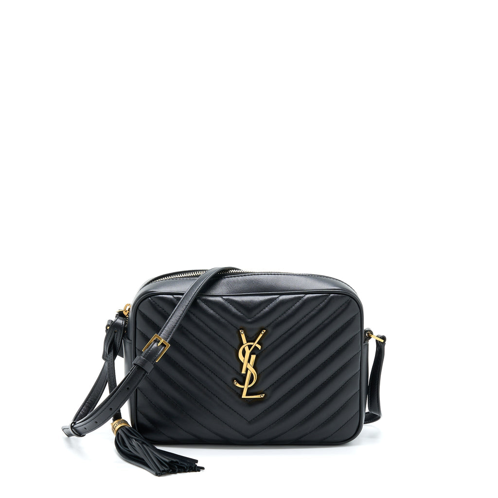 Saint Laurent/ YSL Lou Camera Bag Calfskin Black GHW