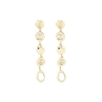 Chanel Crystals CC Logo And Pearls Round Drop Earrings LGHW