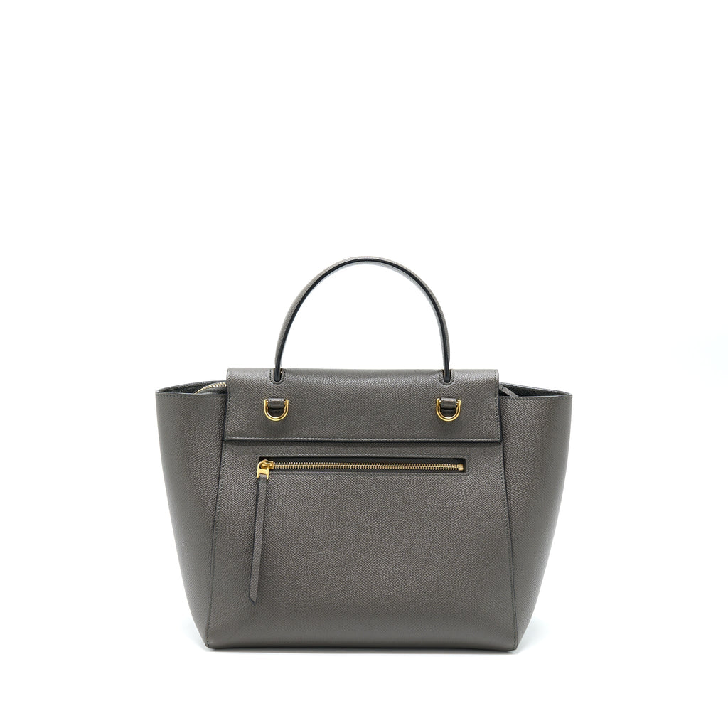 Celine Belt Bag Grained Calfskin Grey