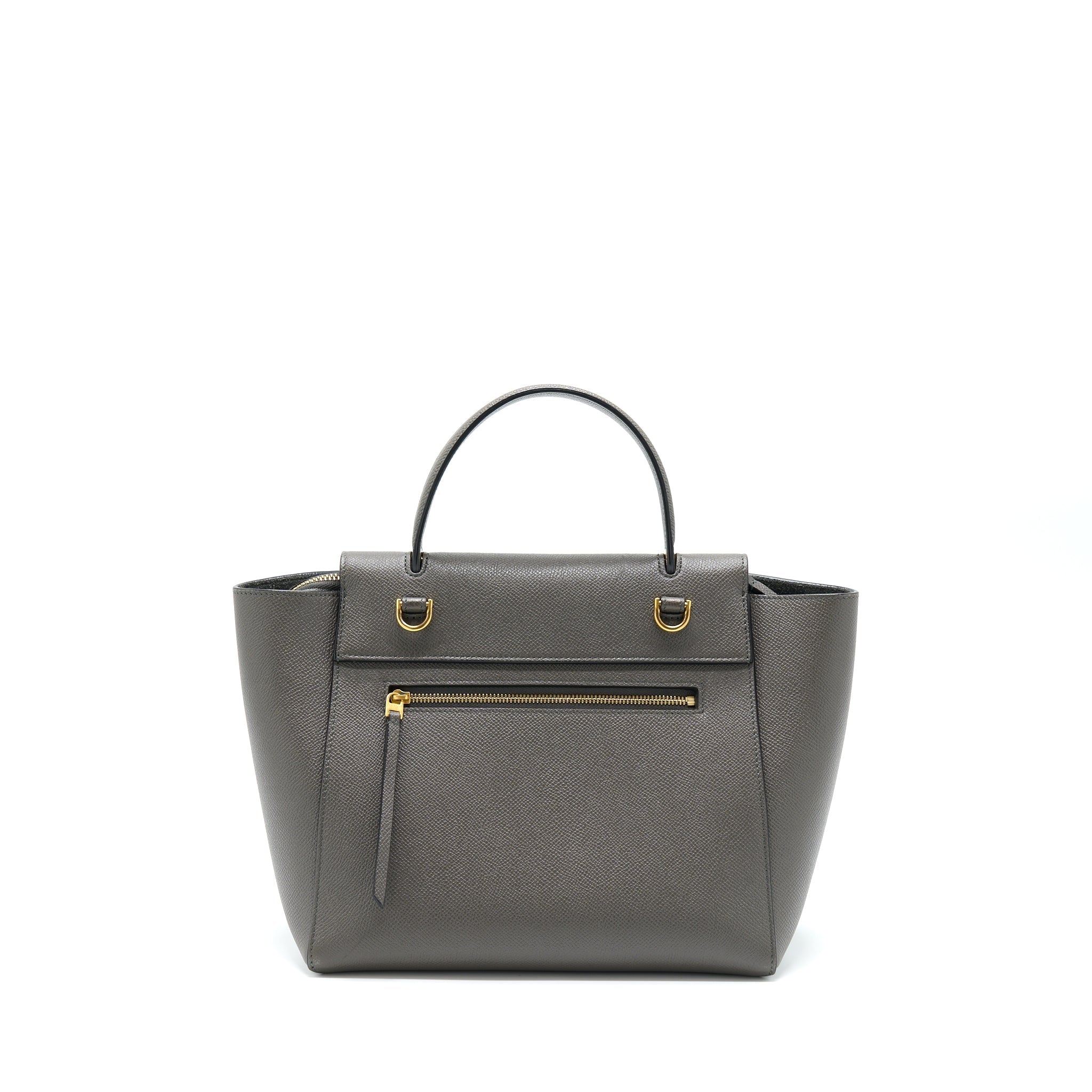 Celine Belt Bag Grained Calfskin Grey