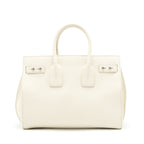 Saint Laurent (YSL) Sac De Jour Tote Bag Calfskin White SHW