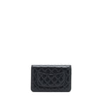 Chanel Classic Wallet On Chains Lambskin Black GHW(Microchip)
