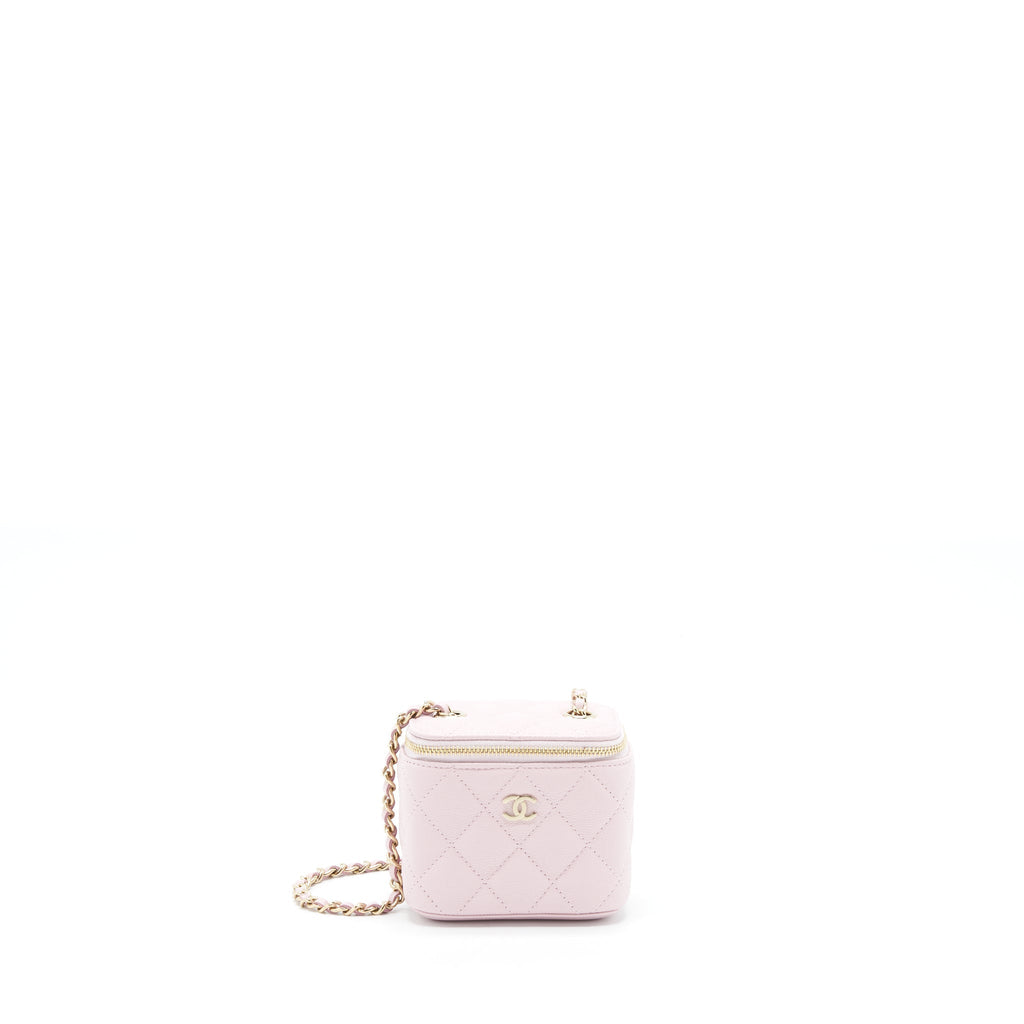 Chanel Mini Vanity Case Caviar Pink LGHW