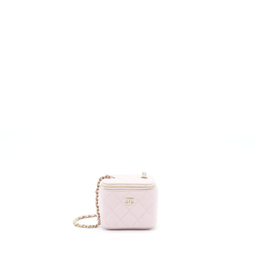 Chanel Mini Vanity Case Caviar Pink LGHW