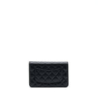Chanel Classic Wallet On Chain Caviar Black GHW (Microchip)