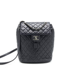 Chanel Quilted Urban Spirit Backpack Lambskin Black SHW