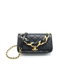 Chanel Shiny Lambskin Flap Bag Black GHW