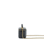 Chanel Top Handle Mini Vanity Case Lambskin Black GHW