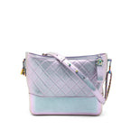 Chanel Large Gabrielle Hobo Lambskin/Calfskin Iridescent Purple Rainbow Colour Multicolour Hardware