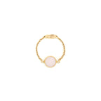 Dior size 50 Rose Des Vents Ring XS, Rose Gold, Dimond and Pink Opal
