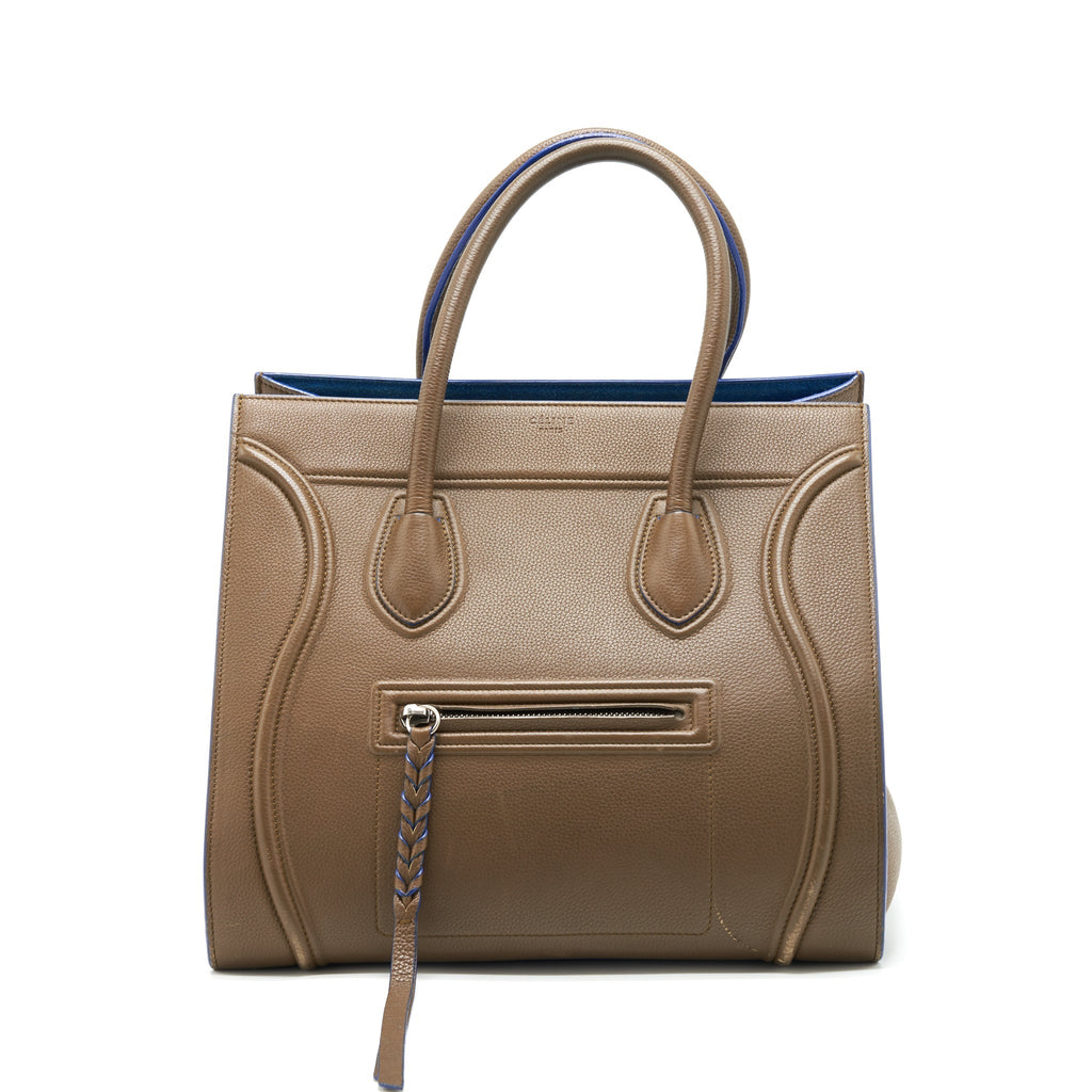 Celine Phantom Tote Bag Dark Brown/Blue