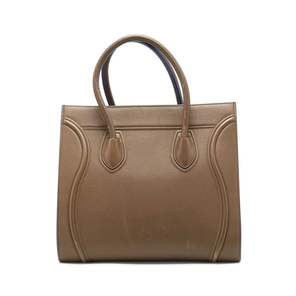 Celine Phantom Tote Bag Dark Brown/Blue