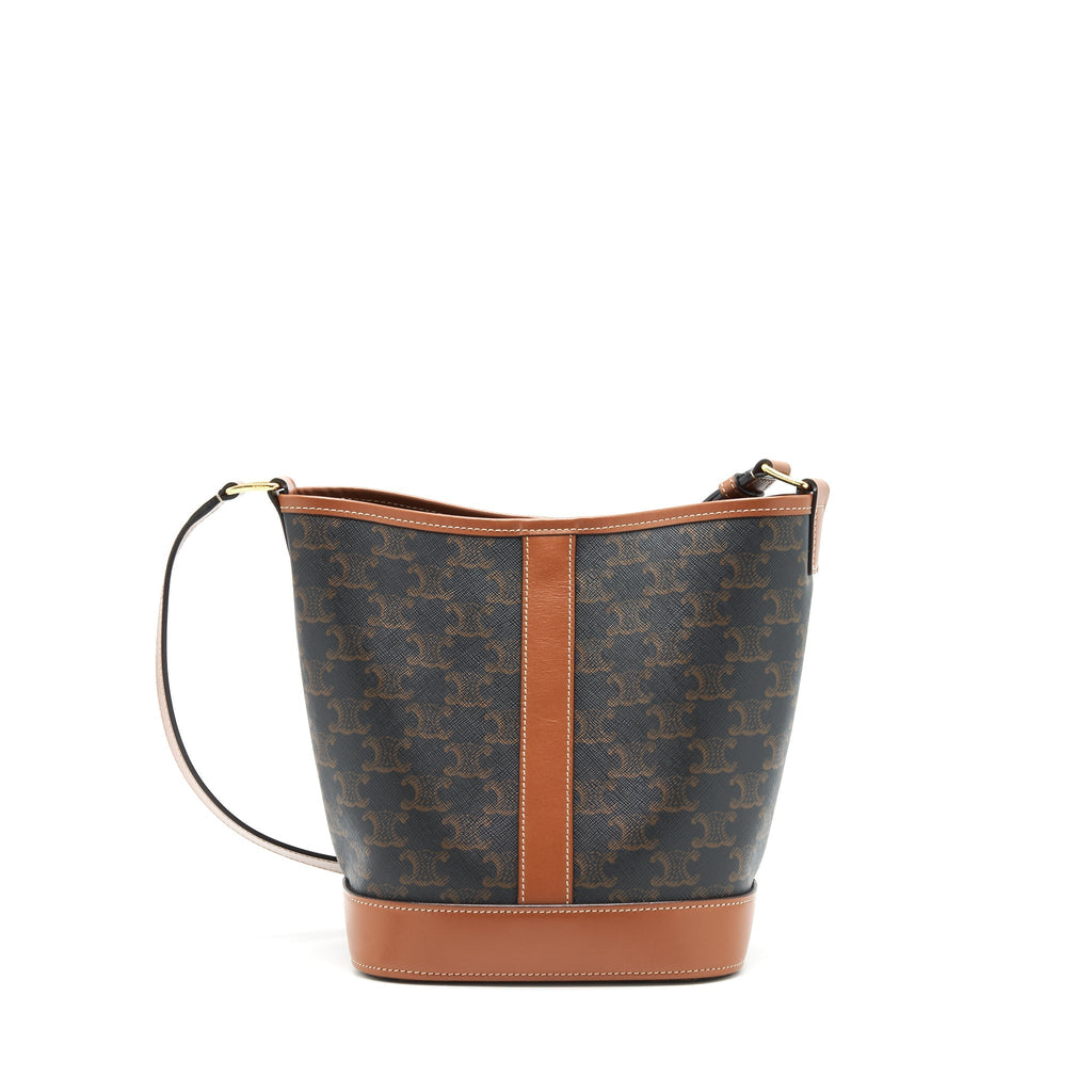 Celine Small Bucket Gold Triomphe