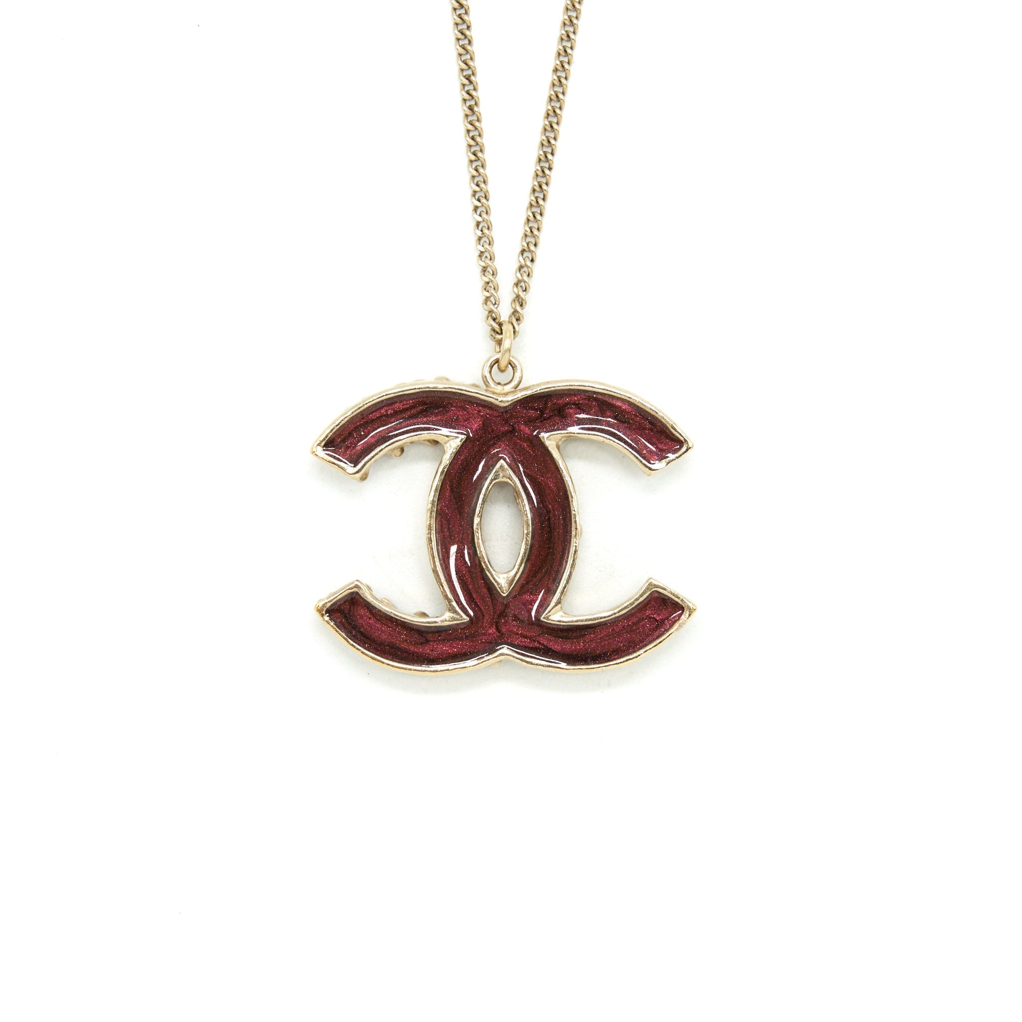 Chanel CC Logo Double Side Long Necklace LGHW