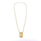 Chanel Vintage CC Logos Gold Chain Perfume Pendant Necklace