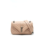 Saint Laurent Monogram Envelope Bag Dusty Rose