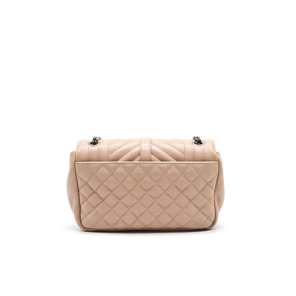 Saint Laurent Monogram Envelope Bag Dusty Rose