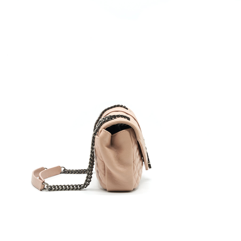 Saint Laurent Monogram Envelope Bag Dusty Rose