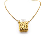 Chanel Vintage CC Logos Gold Chain Perfume Pendant Necklace