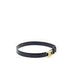 Celine Size 75 Medium Triomphe Belt in Smooth Calfskin Black