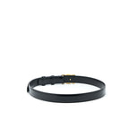 Celine Size 75 Medium Triomphe Belt in Smooth Calfskin Black