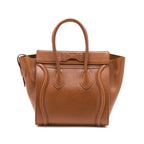 Celine Micro Luggage Bag Calfskin Brown