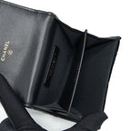 Chanel Small Flap Wallet Velvet Black LGHW