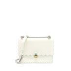 Fendi Kan I Bag Calfskin White SHW