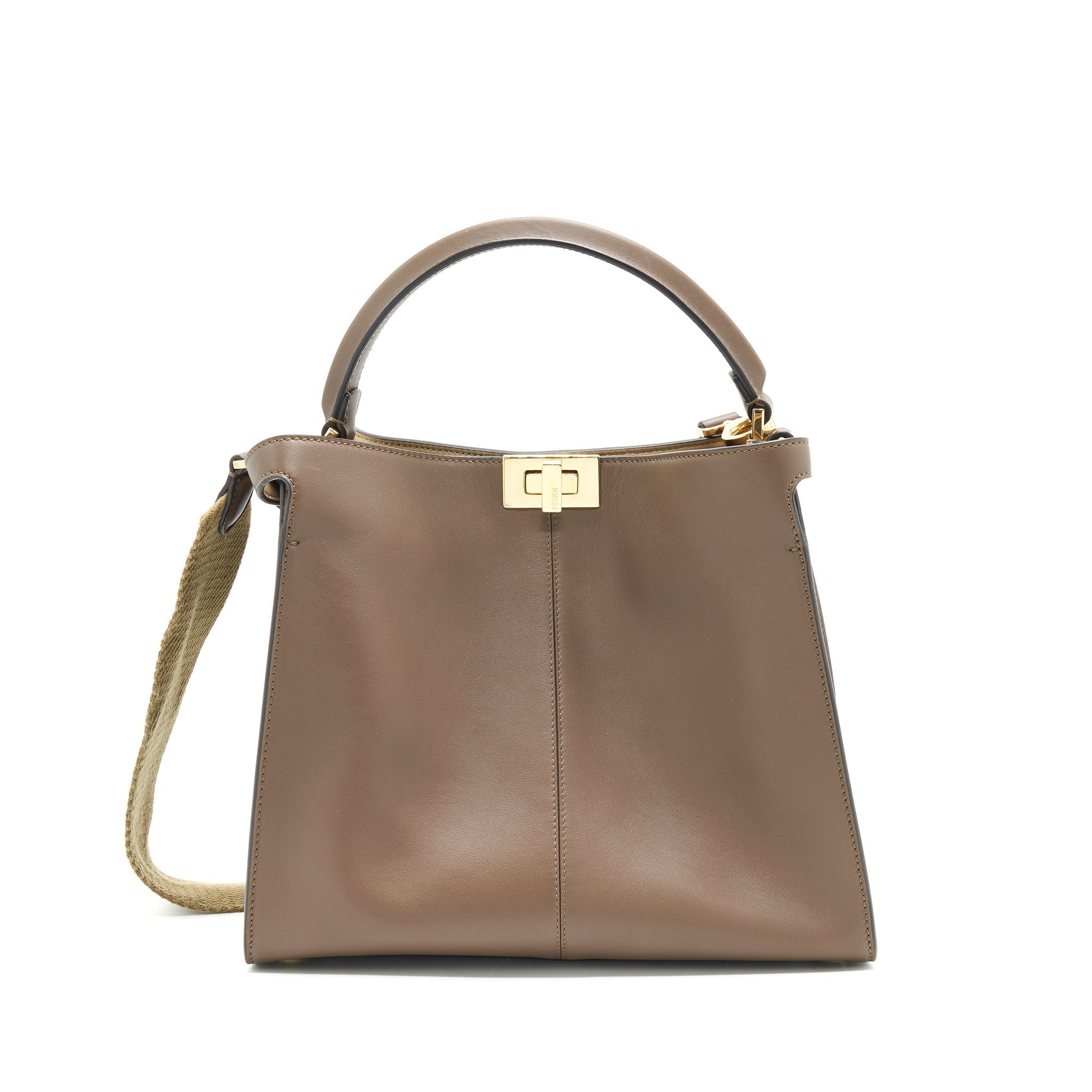 Fendi Peekaboo X-Lite Medium Brown GHW