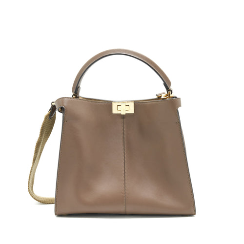 Fendi Peekaboo X-Lite Medium Brown GHW