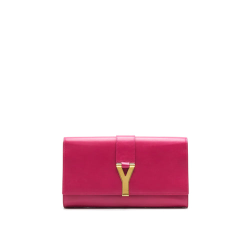 Saint Laurent YSL Clutch in Fuchsia