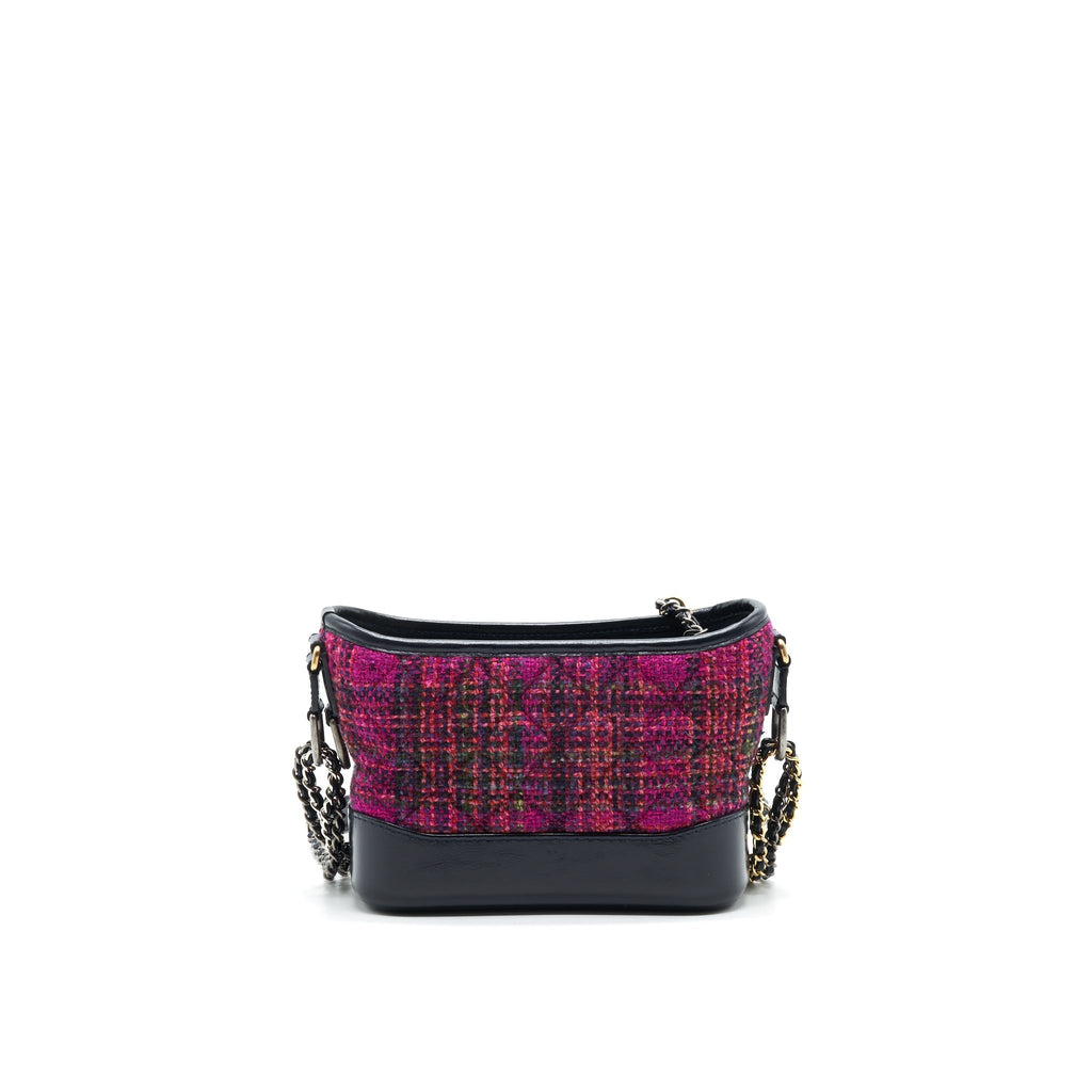 CHANEL TWEED SMALL GABRILLE HOBO BAG MULTICOLORED