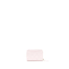 Chanel 22P Zip Card holder Caviar pink LGHW