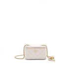 Chanel Pearl Crush Long Vanity On Chain Lambskin Light Purple GHW