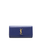 Saint Laurent/ YSL Clutch Caviar Blue GHW