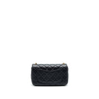 Chanel Pearl Crushed mini Rectangular Flap in Black