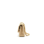 CHANEL MEDIUM CLASSIC DOUBLE FLAP LAMBSKIN BEIGE WITH GHW