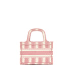 Dior Book Tote Mini Bag Pink/White