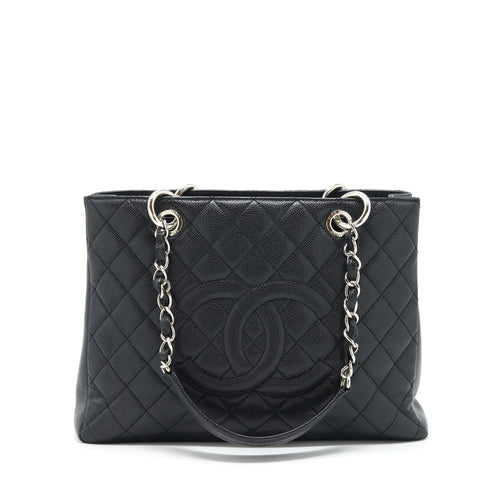 Chanel Grand Shopping Tote Bag Caviar Black SHW