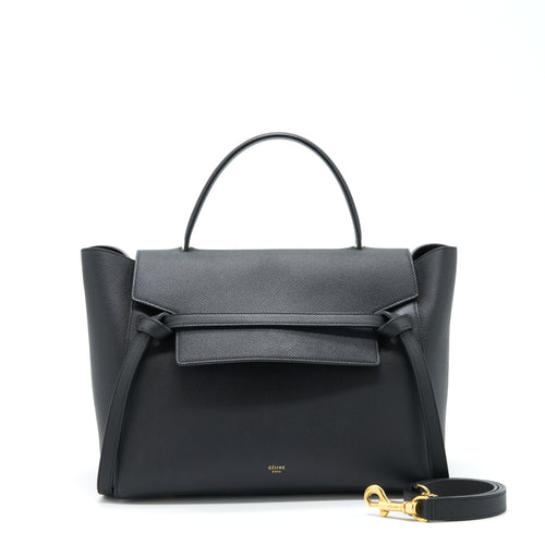 Celine Mini Belt Bag Grained Calfskin Black